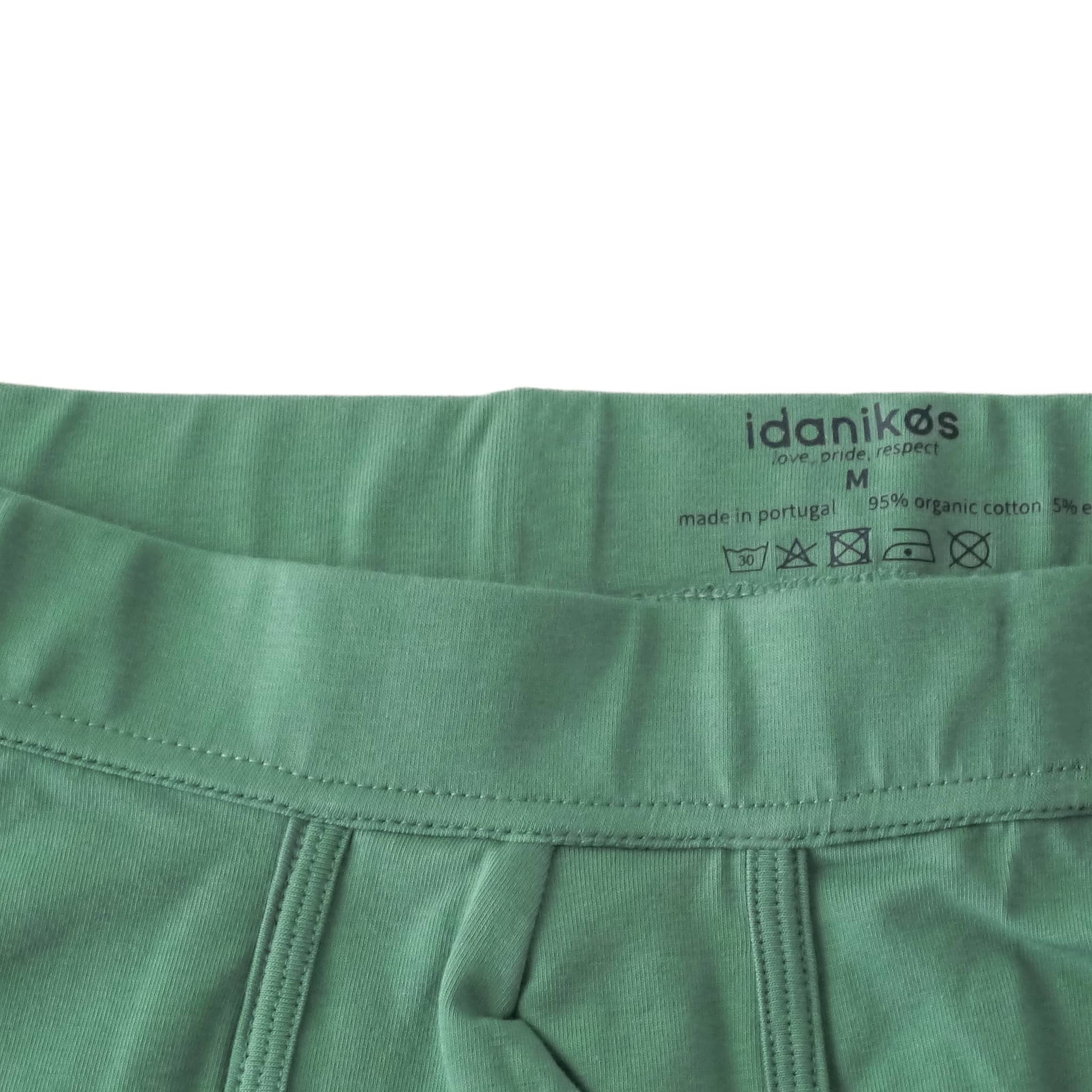 organic cotton boxer brief - green