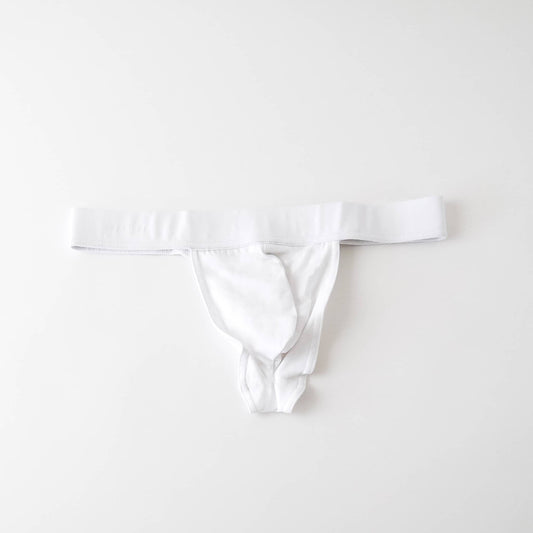 organic cotton thong - white - Idanikos