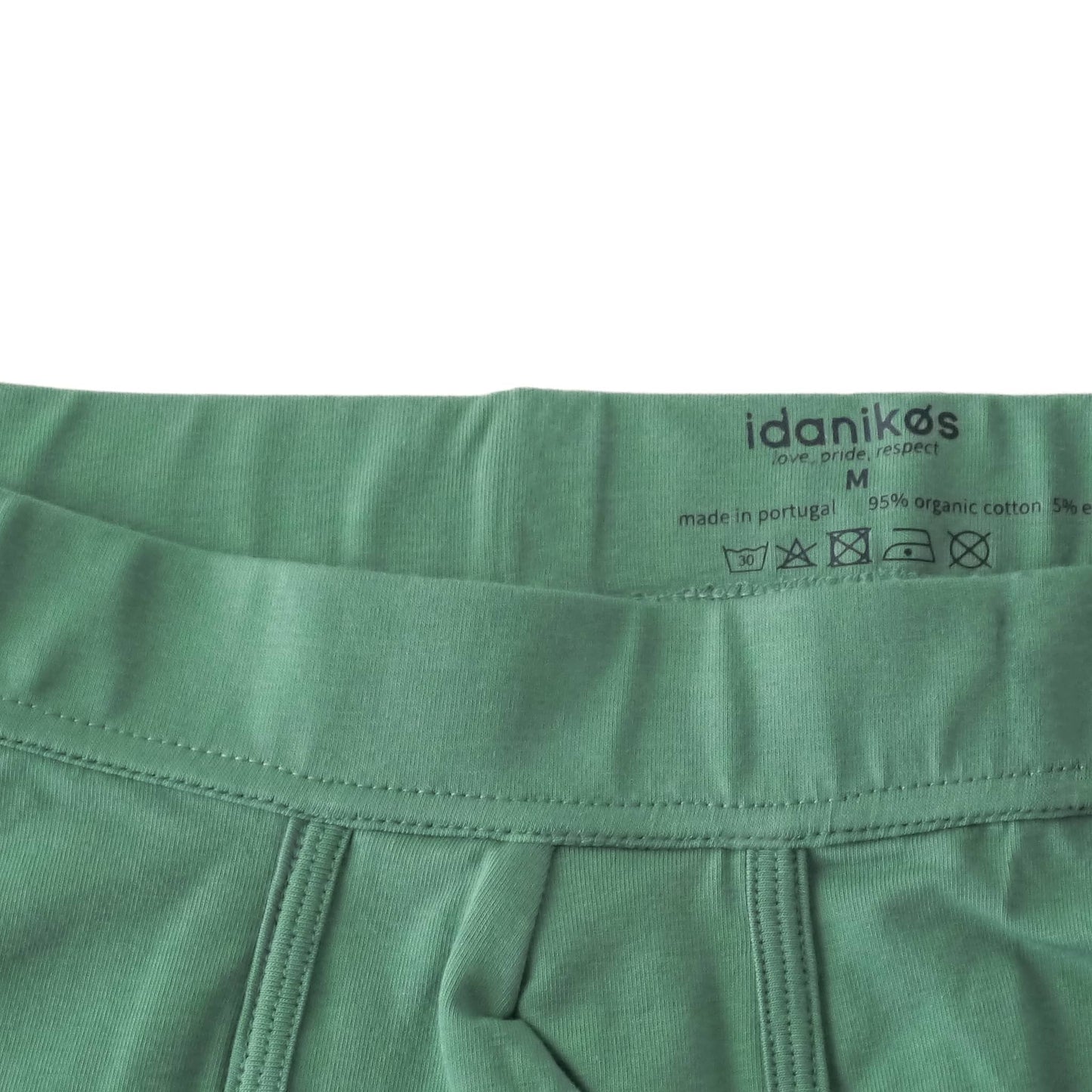 organic cotton boxer brief - green