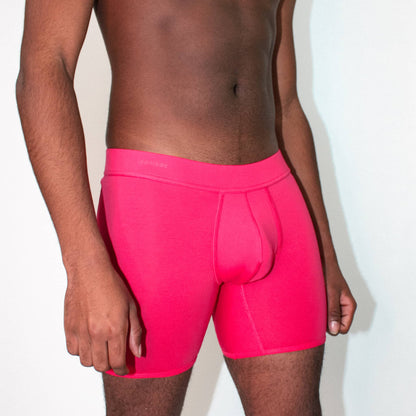 organic cotton boxer brief - pink - Idanikos